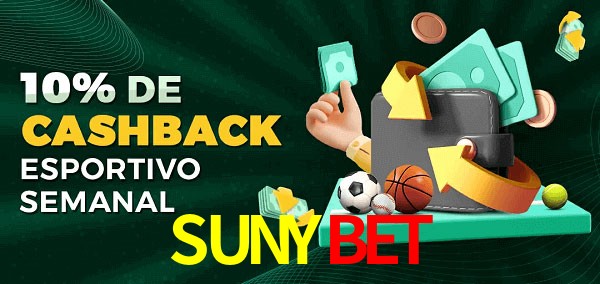 10% de bônus de cashback na SUNYBET