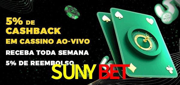 Promoções do cassino ao Vivo SUNYBET